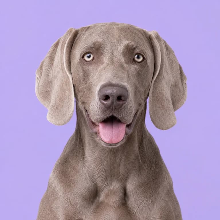 Weimaraner, original AI-generated breed illustration