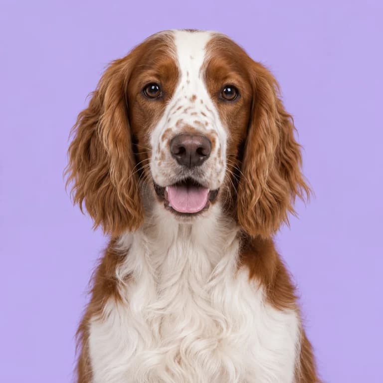 Welsh Springer Spaniel, original AI-generated breed illustration