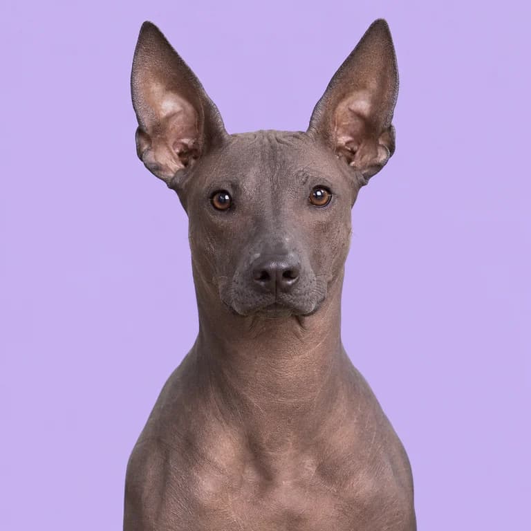 Xoloitzcuintli, original AI-generated breed illustration