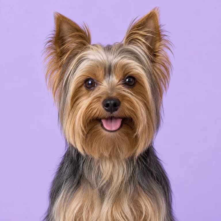 Yorkshire Terrier, original AI-generated breed illustration