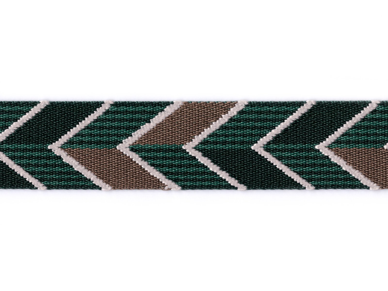 40mm žalias austas raštas