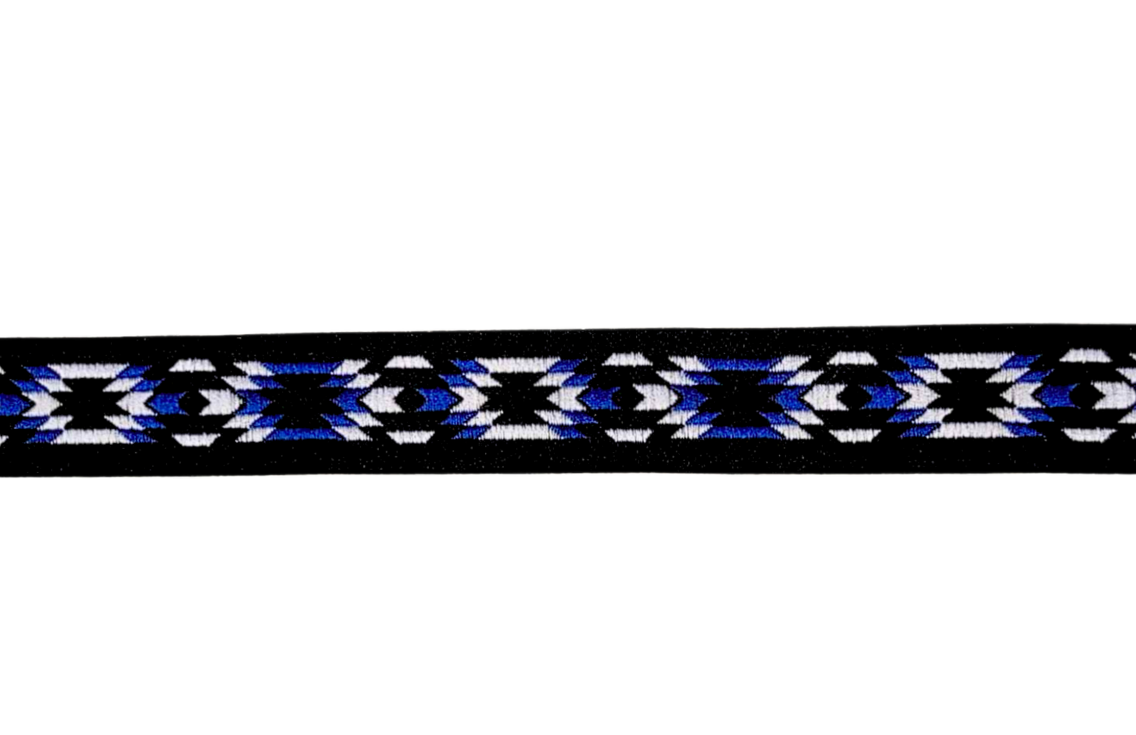 20mm austas mėlynas etninis raštas